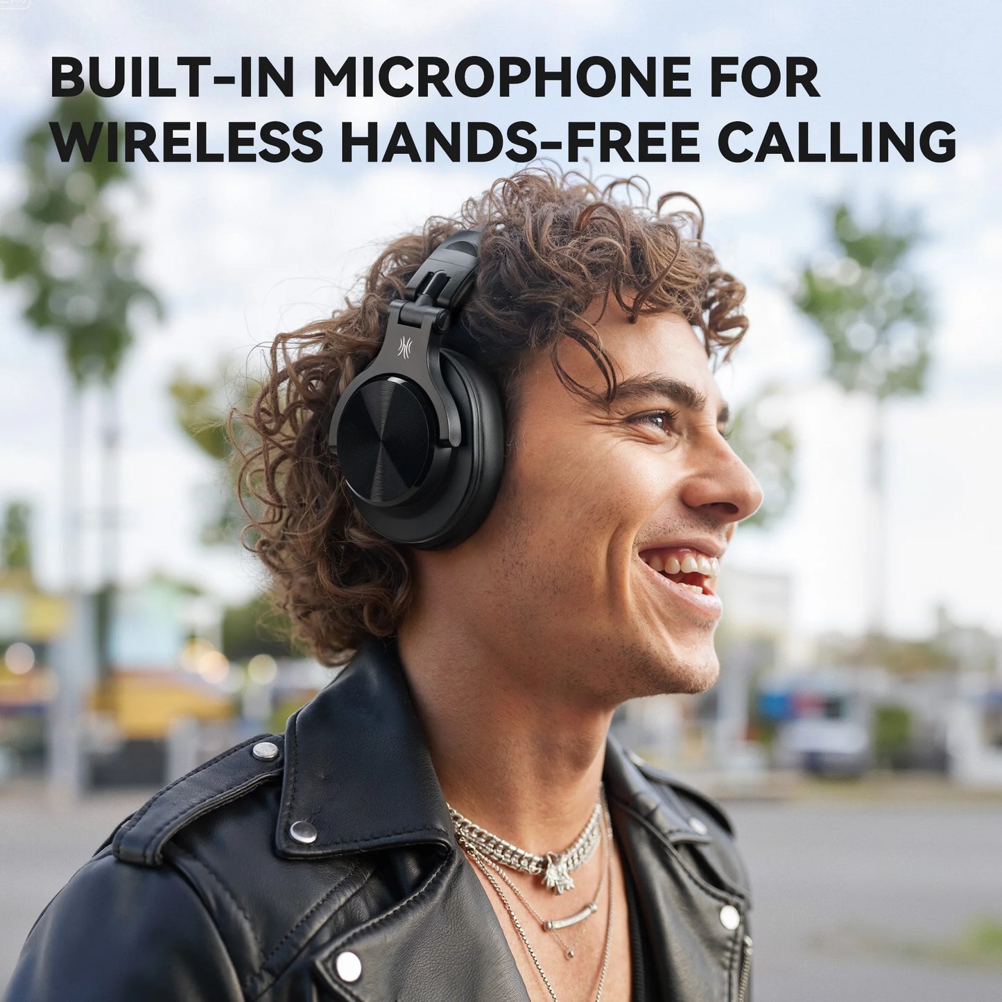 Bluetooth Wireless Headphones 72H With Mic Over Ear Hi-Res Audio 3.5/6.35mm Wired Studio DJ Mixing Monitor HiFi Headset
