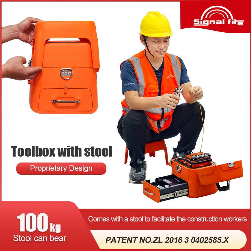 Signalfire AI-9 AI-6Ap Fusion splicer Machine 6 motor 5S splicing machine with VFL Optic power meter tool kits CE free shipping