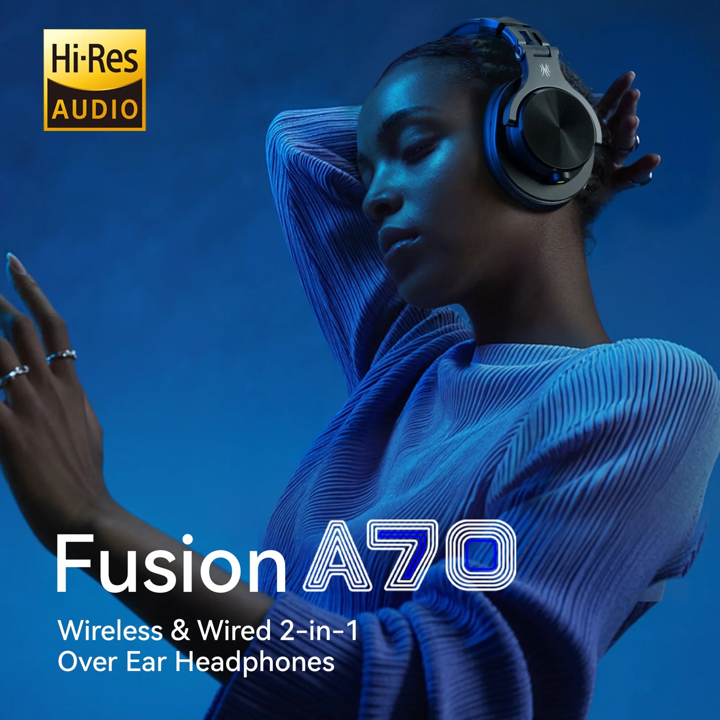 Bluetooth Wireless Headphones 72H With Mic Over Ear Hi-Res Audio 3.5/6.35mm Wired Studio DJ Mixing Monitor HiFi Headset