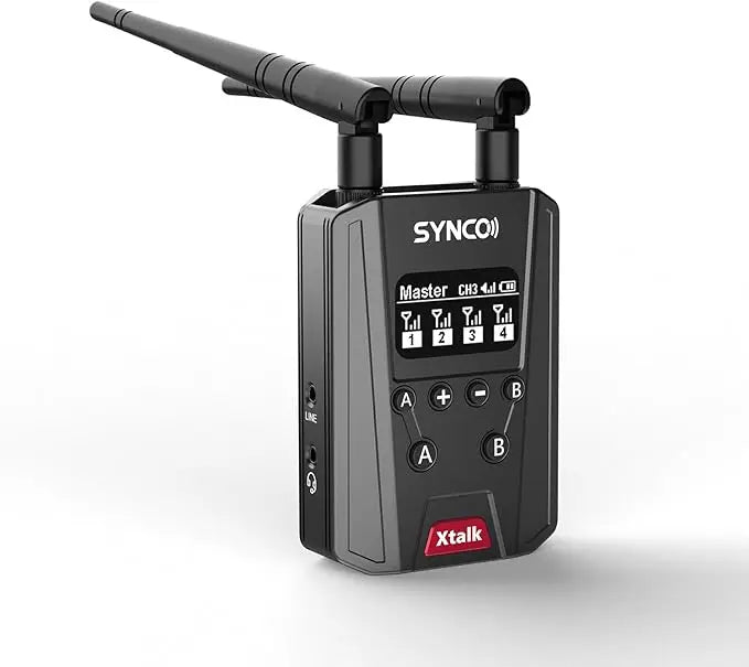 SYNCO XTALK XPRO5 Wireless Intercom Headset 2.4GHz Full Duplex 24H Battery Life 500M Range Real-time Team Communication
